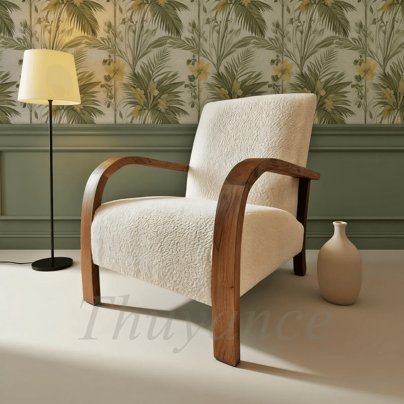 Modern sculptural lounge chair