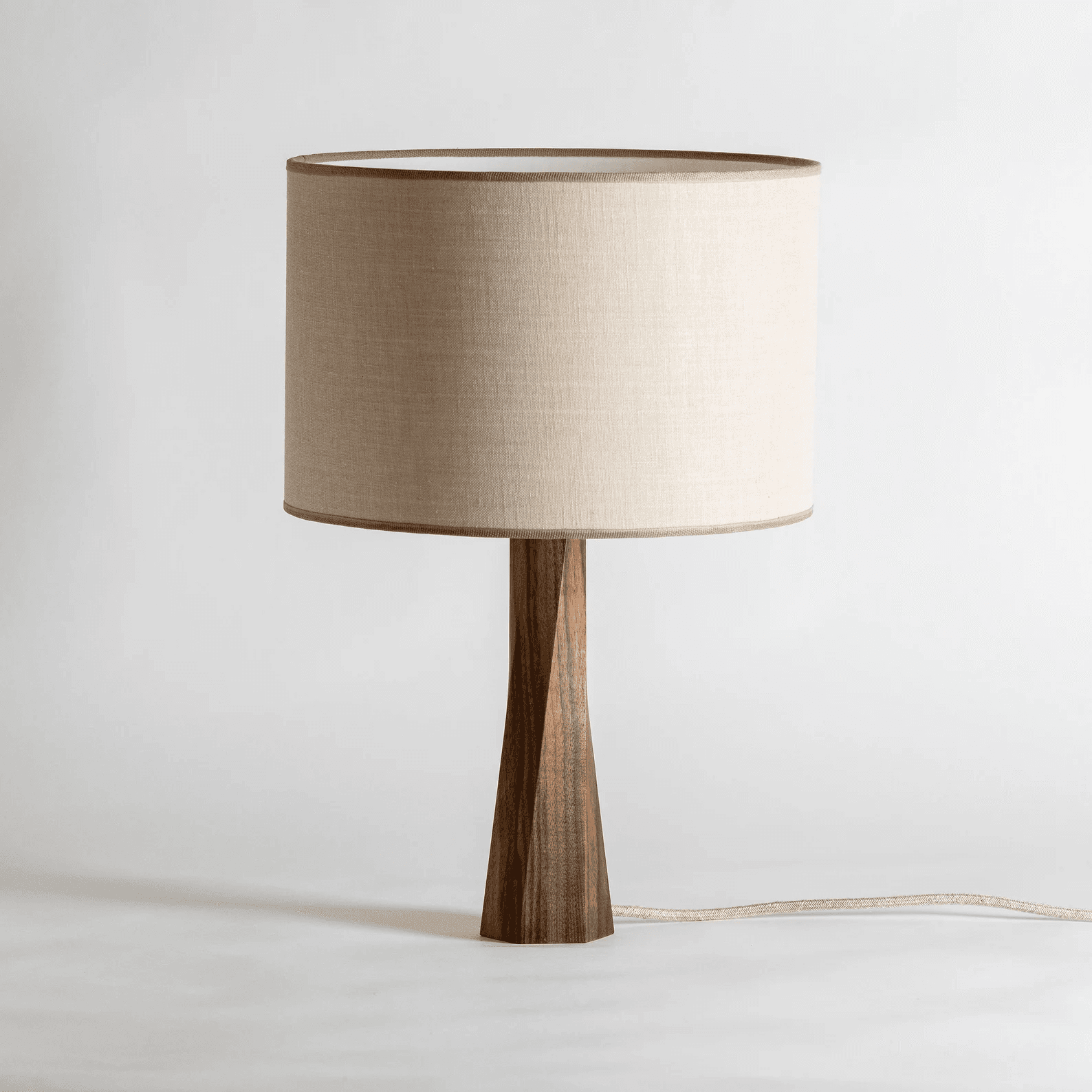 Minimal brass arc pendant light